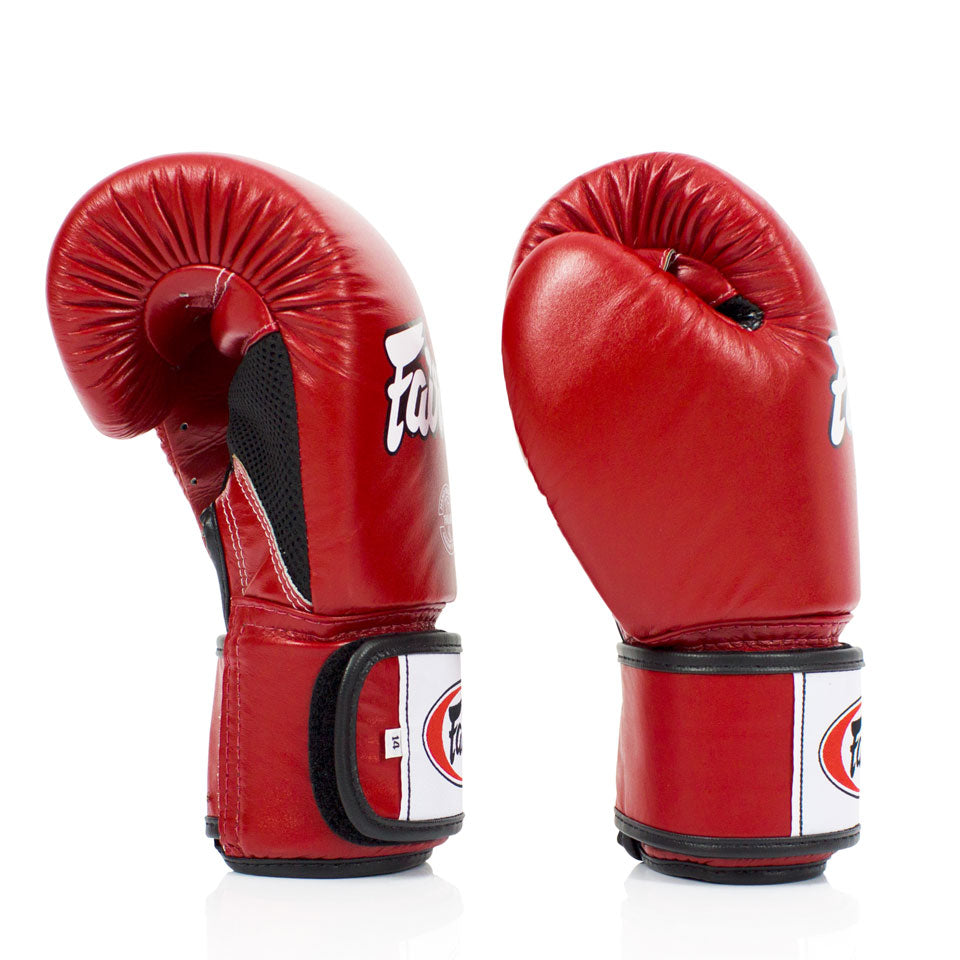 Fairtex BGV1-Breathable Red Universal Gloves - Nak Muay Training - Muay tHAI