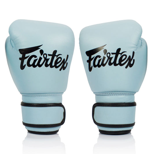 Fairtex BGV20 Pastel Blue Velcro Boxing Gloves - Nak Muay Training - Muay tHAI
