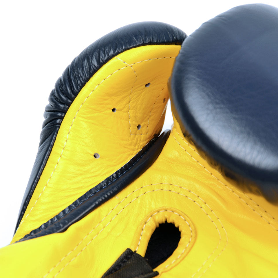Fairtex BGV9 Blue-Yellow Mexican Style Boxing Gloves - Nak Muay Training - Muay tHAI