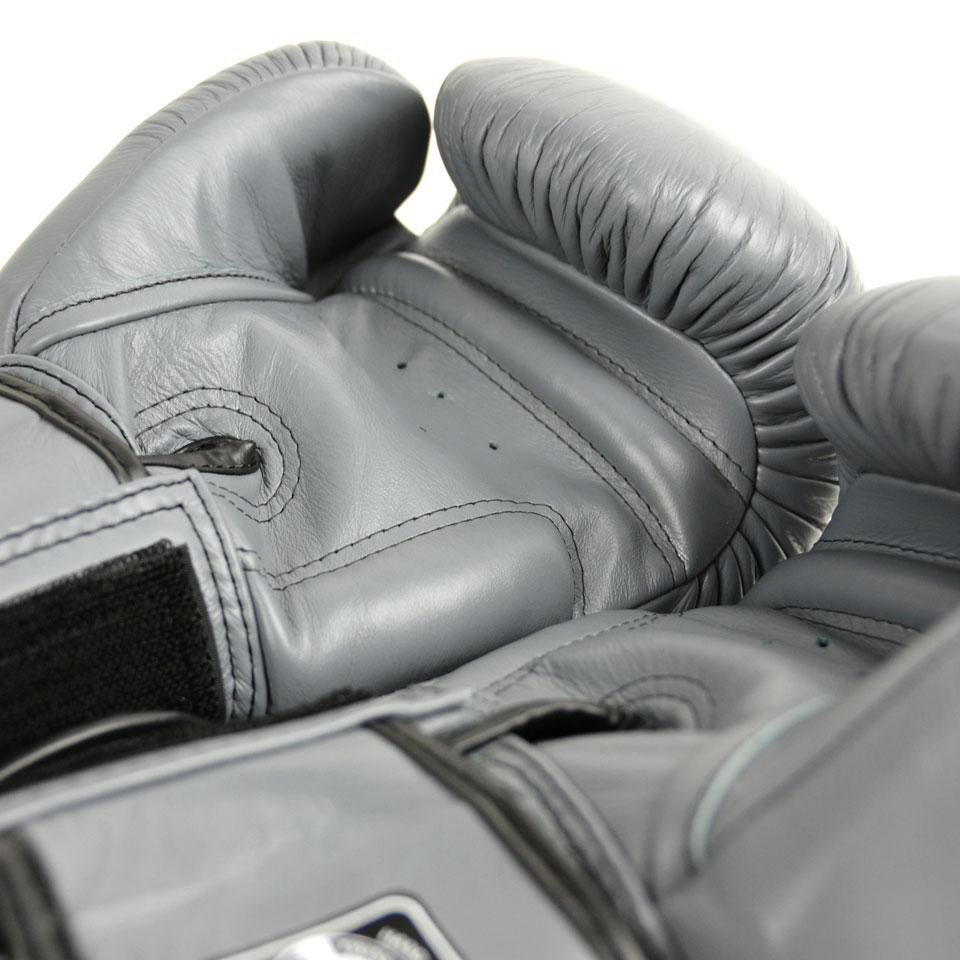 Twins Special BGVL3 Grey Velcro Boxing Gloves - Nak Muay Training - Muay tHAI