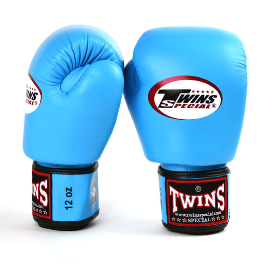 Twins Special BGVL3 Sky Blue Velcro Boxing Gloves - Nak Muay Training - Muay tHAI