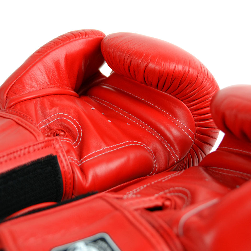 Twins Special BGVL3 Red Velcro Boxing Gloves - Nak Muay Training - Muay tHAI