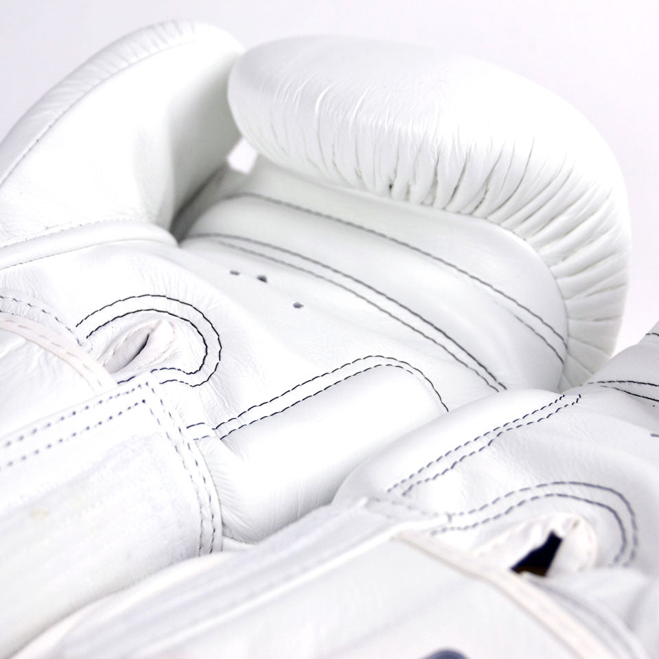 Twins Special BGVL3 White Velcro Boxing Gloves - Nak Muay Training - Muay tHAI