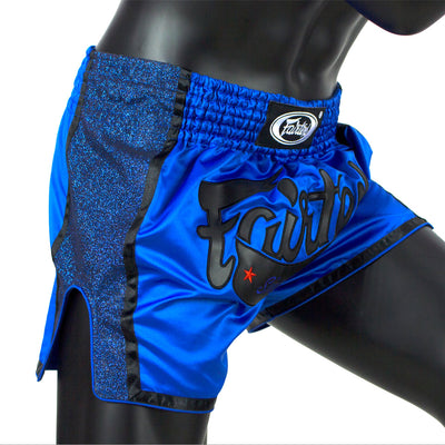 Fairtex BS1702 Royal Blue Slim Cut Muay Thai Shorts - Nak Muay Training - Muay tHAI