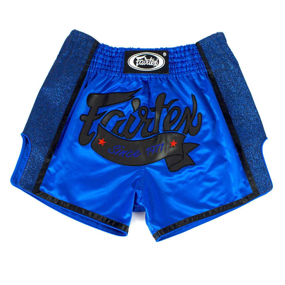 Fairtex BS1702 Royal Blue Slim Cut Muay Thai Shorts - Nak Muay Training - Muay tHAI
