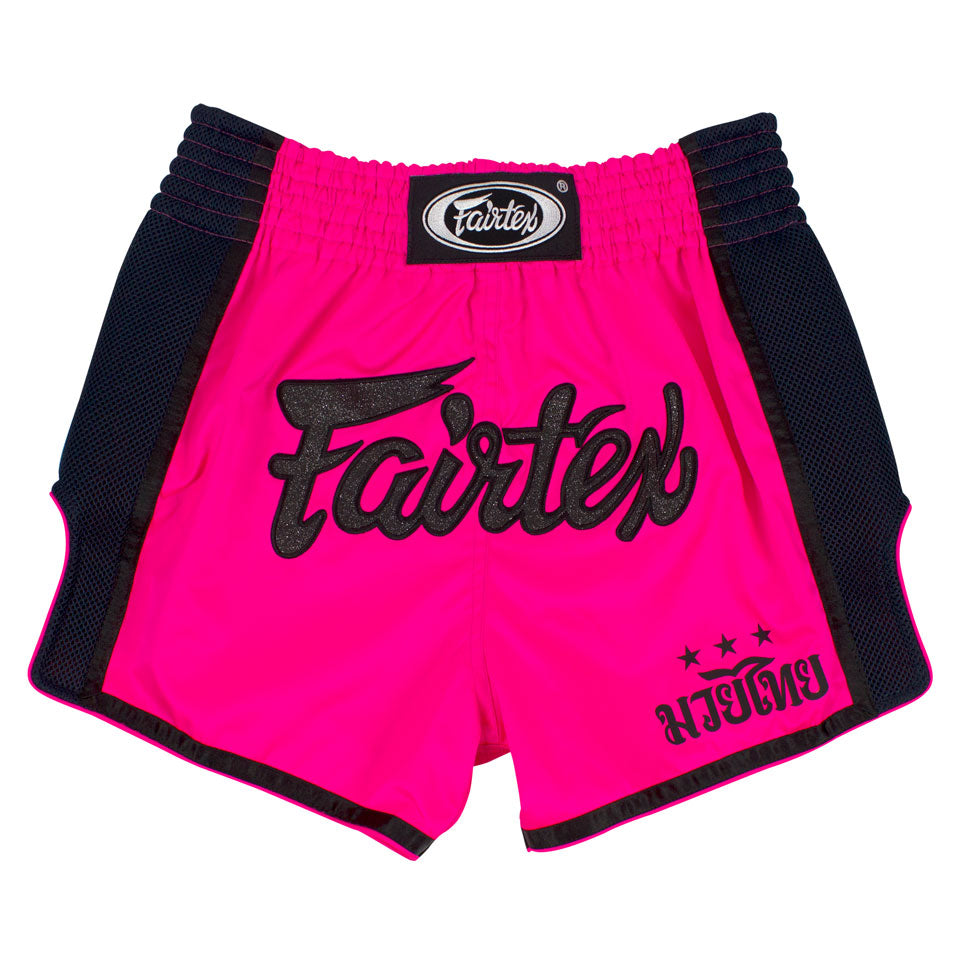 Fairtex BS1714 Pink Slim Cut Muay Thai Shorts - Nak Muay Training - Muay tHAI