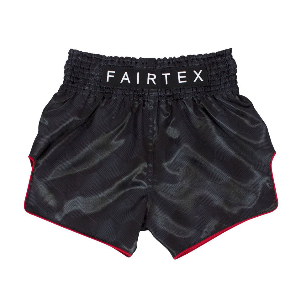 Fairtex BS1901 Black Stealth Muay Thai Shorts - Nak Muay Training - Muay tHAI