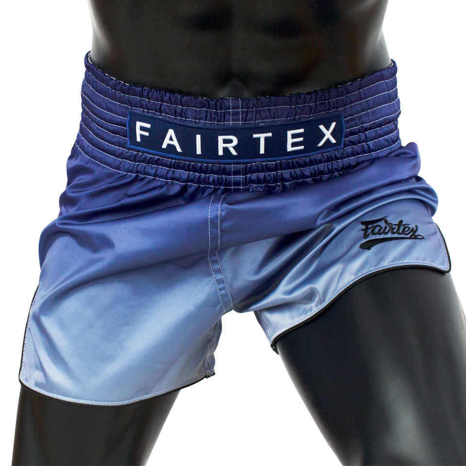 Fairtex BS1905 Blue Fade Muay Thai Shorts - Nak Muay Training - Muay tHAI