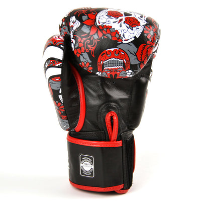 Twins Special FBGVL3-53 Red Skull Boxing Gloves - Nak Muay Training - Muay tHAI