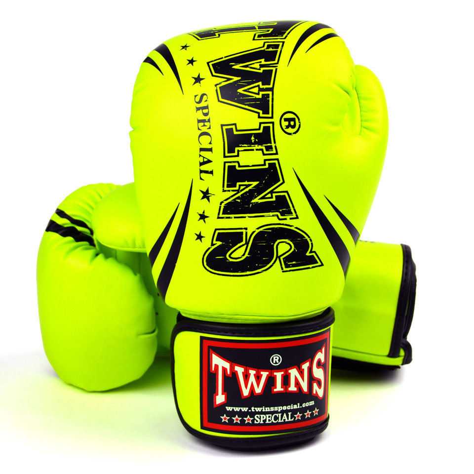 Twins Special FBGVS3-TW6 Light Green Synthetic Boxing Gloves - Nak Muay Training - Muay tHAI