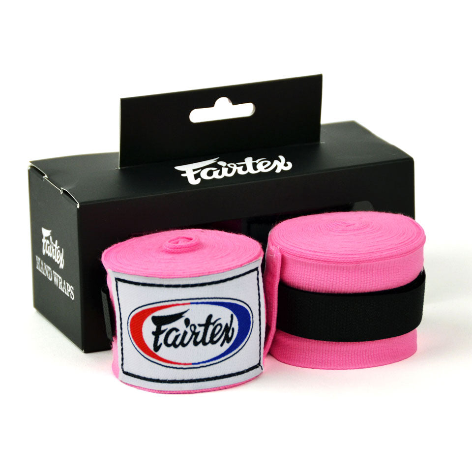 Fairtex HW2 Pink 4.5m Stretch Wraps - Nak Muay Training - Muay tHAI