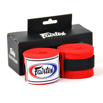 Fairtex HW2 Red 4.5m Stretch Wraps - Nak Muay Training - Muay tHAI