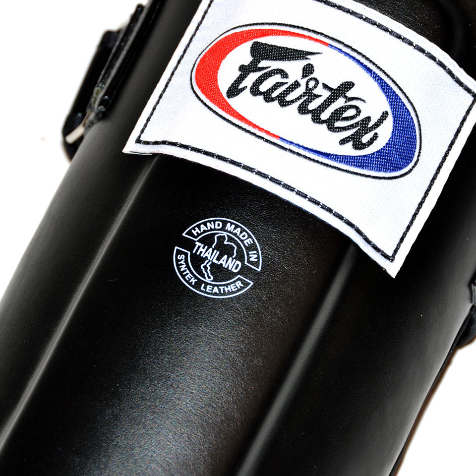 Fairtex SP3 Black Double Padded Shin Pads - Nak Muay Training - Muay tHAI