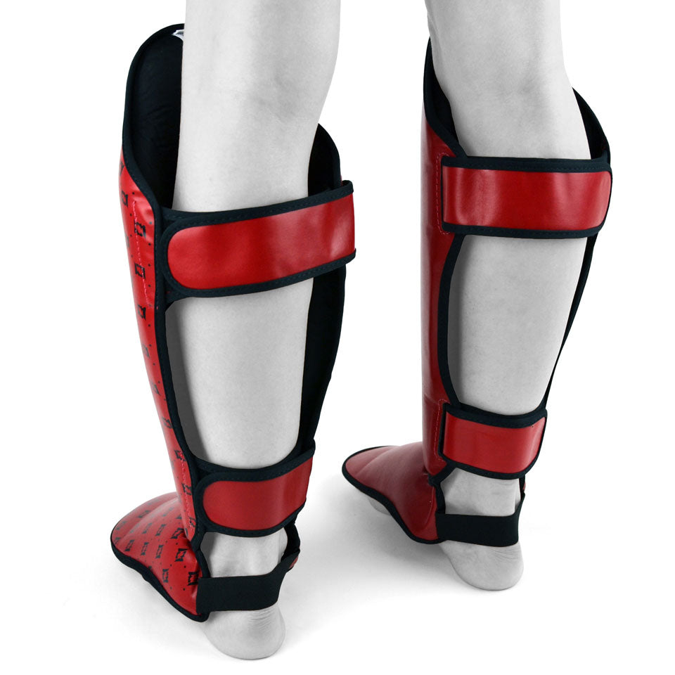 Fairtex SP5 Red Shin Pads | Nak Muay Training