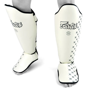 Fairtex SP5 White Shin Pads - Nak Muay Training - Muay tHAI