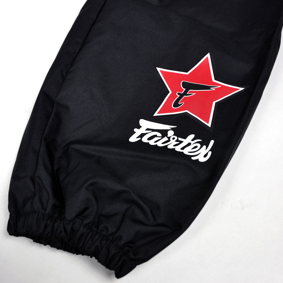Fairtex VS2 Vinyl Sweat Suit Black - Nak Muay Training - Muay tHAI